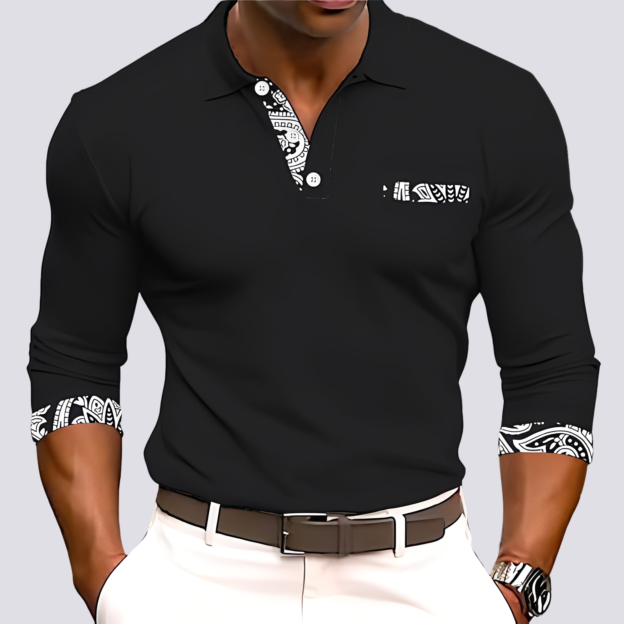 Hamish - Chemise à manches longues élégante pour hommes