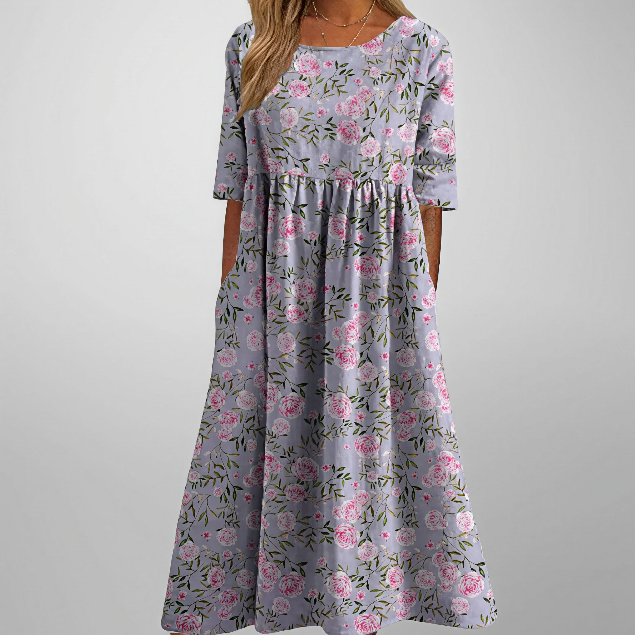 Gail – Robe maxi à motifs floraux pour femmes