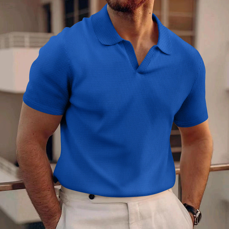 Ollie - Polo gaufré décontracté pour hommes