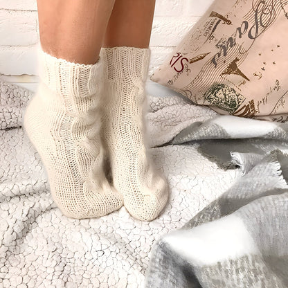 Dorothy - Chaussettes en laine tricotée chaudes pour femmes