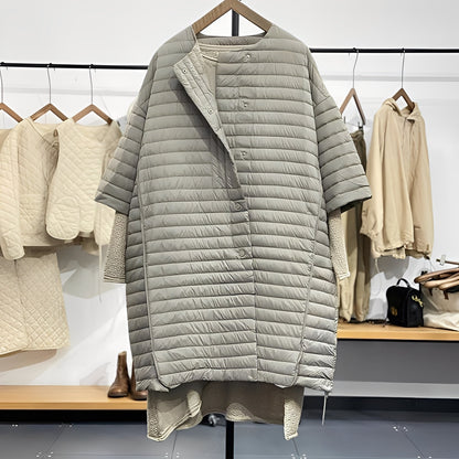 Gladys - Grand manteau décontracté avec boutons pour femmes