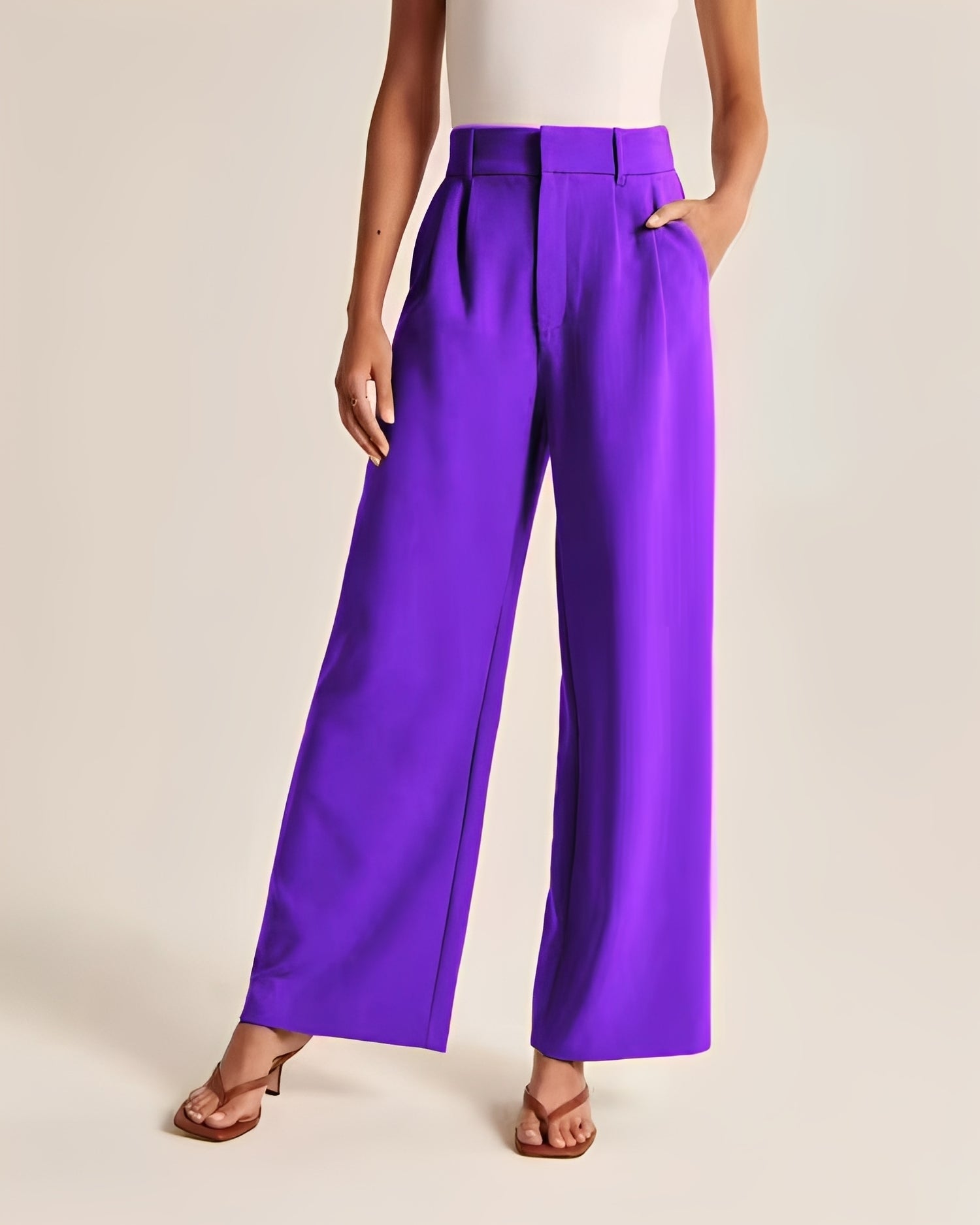 Ruth - Pantalon élégant à jambes larges pour femmes