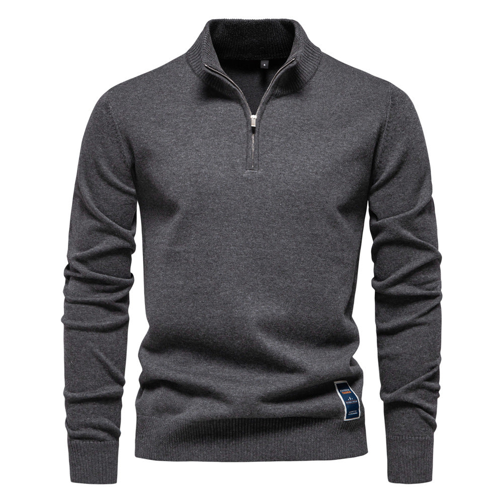 Caelum - Pull en tricot ajusté pour homme