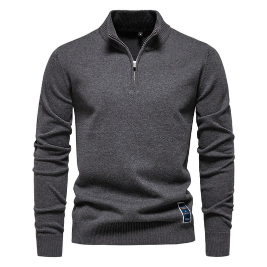 Caelum - Pull en tricot ajusté pour homme