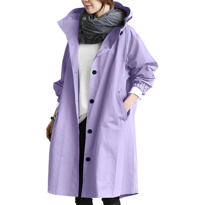 Alicia - Trench-coat à capuche pour femme