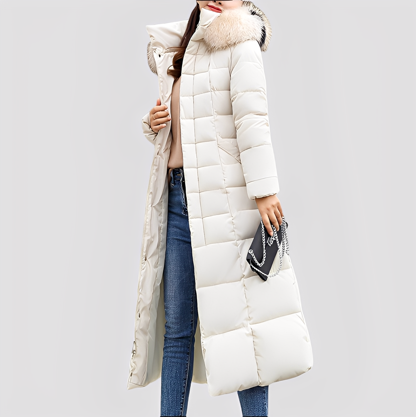 Mollie - Manteau long matelassé tendance pour femmes
