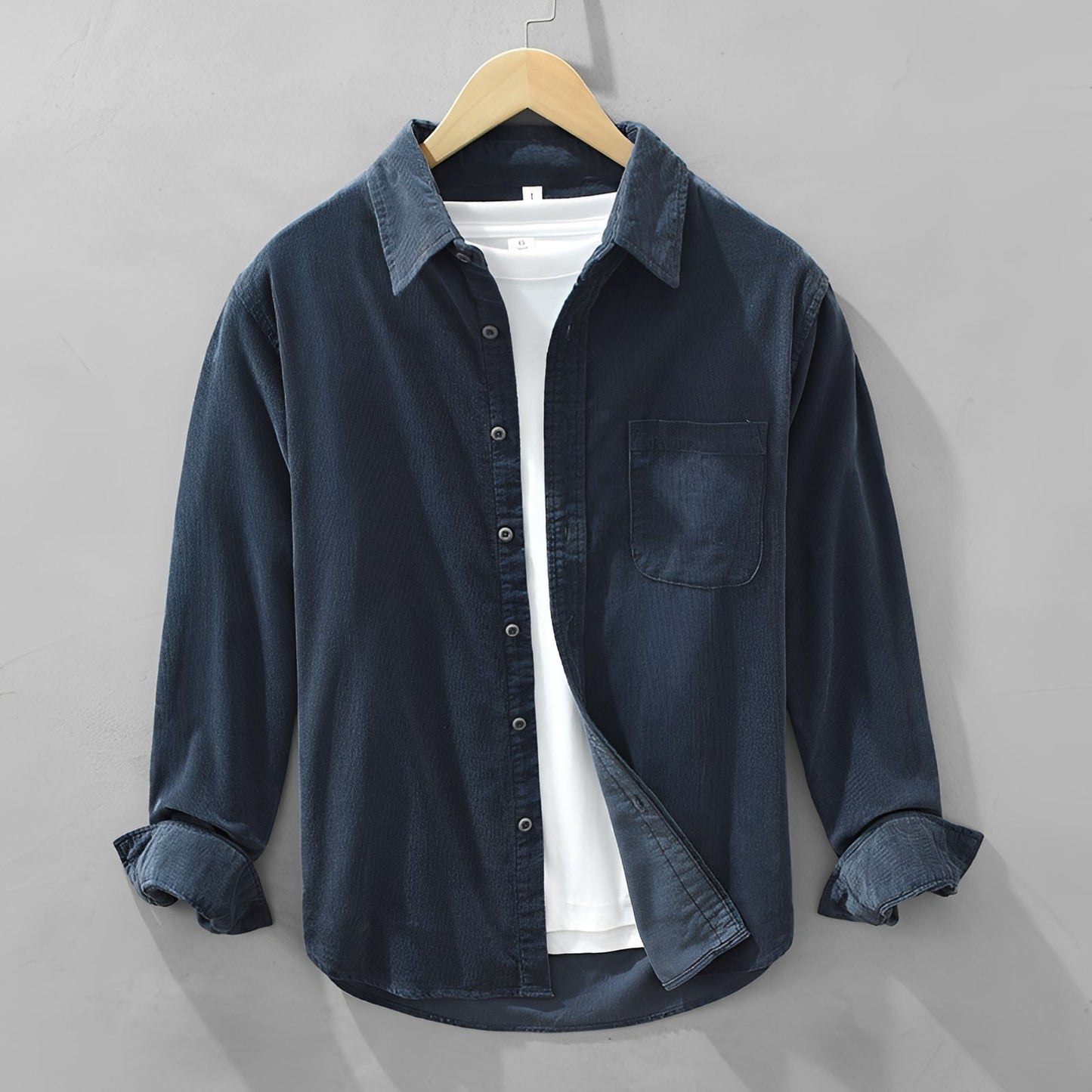 Aiden - Chemise homme décontractée à manches longues