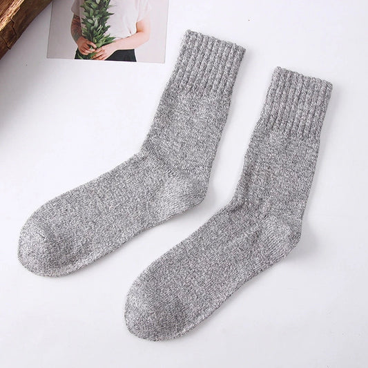 Jason - Chaussettes d'hiver épaisses en laine pour homme