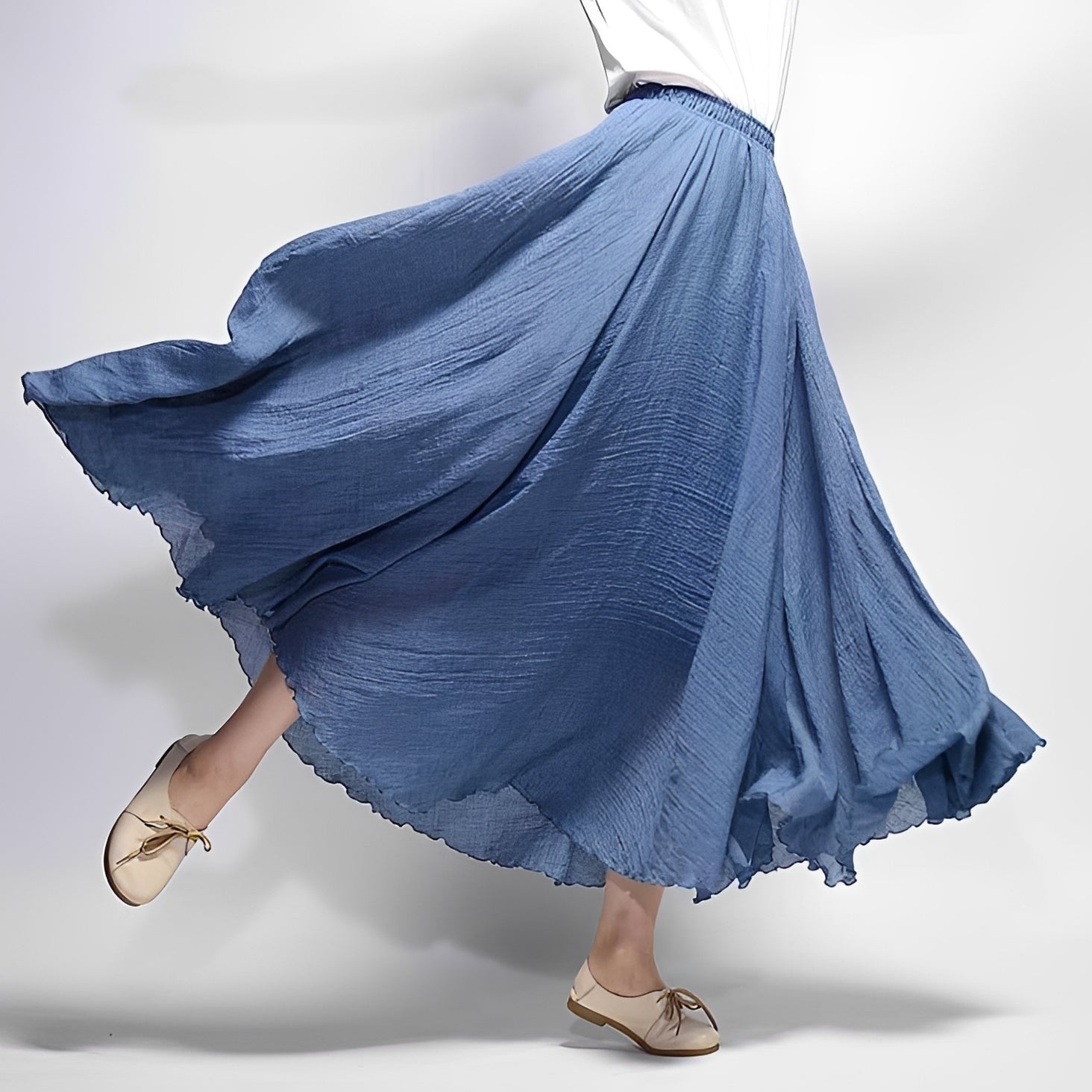 Alina - Jupe Maxi Bohème Aérienne