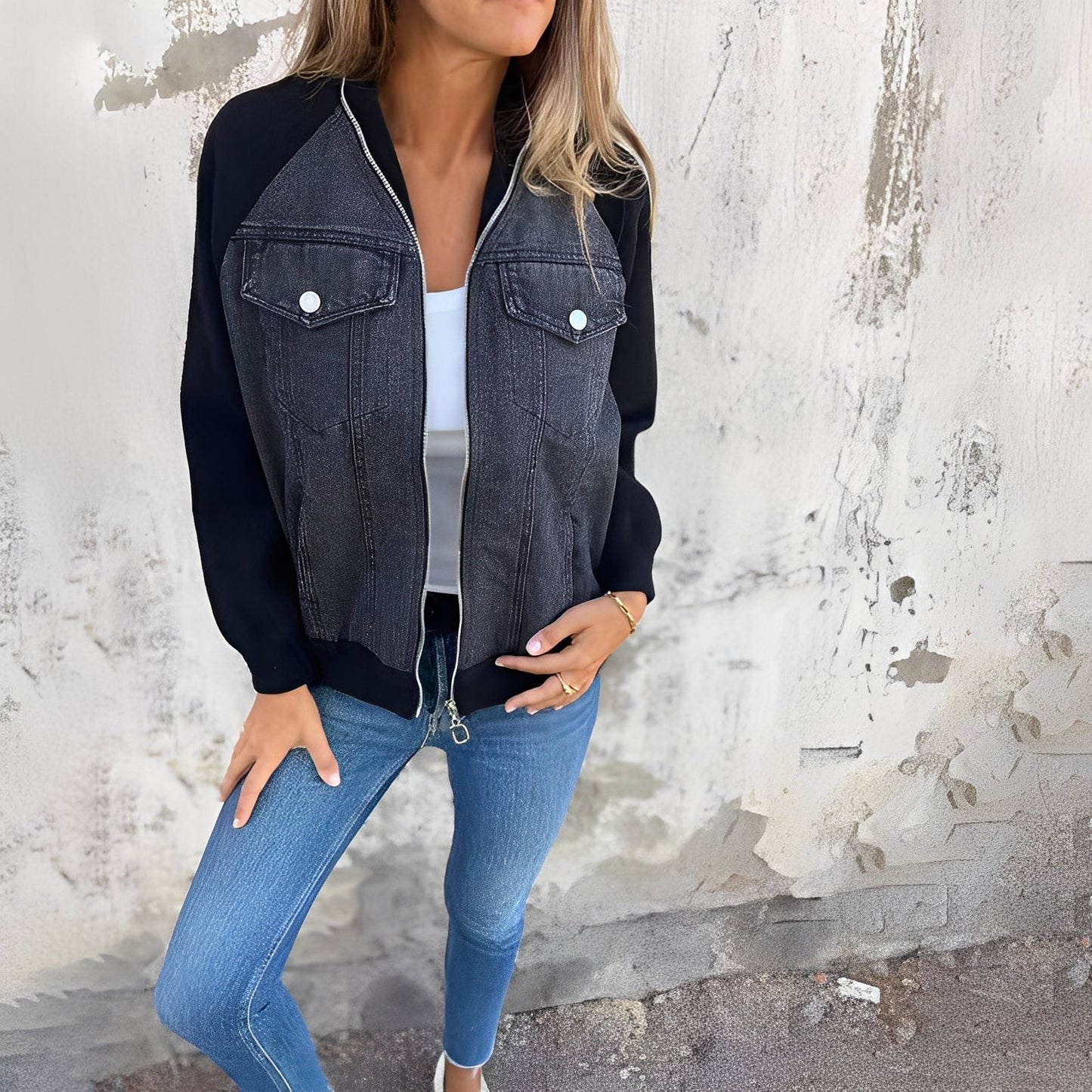 Melba - Blazer en denim élégant pour dames