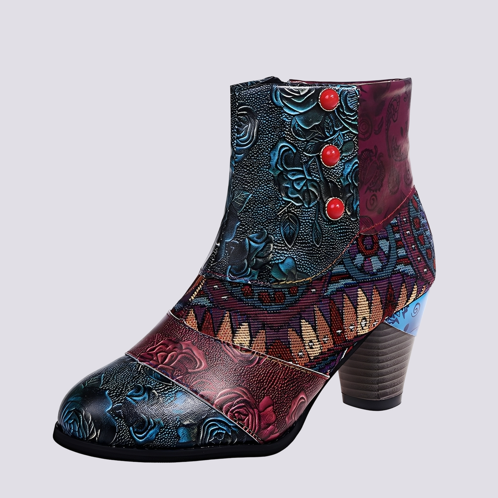 Emma - Bottes bohémiennes aux multiples couleurs