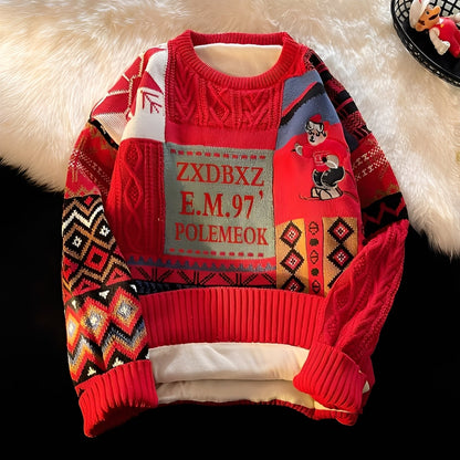 Charles - Christmas sweater for women, stylish and loosely knitted