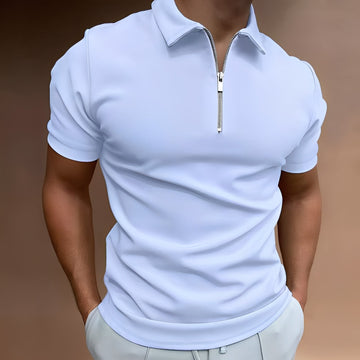 Carlos - Polo chic avec zip pour hommes