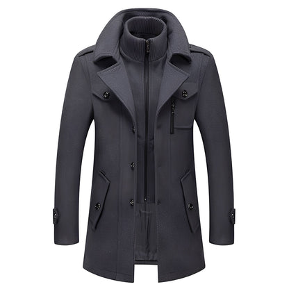 Darius - Manteau en laine chic et chaud pour homme