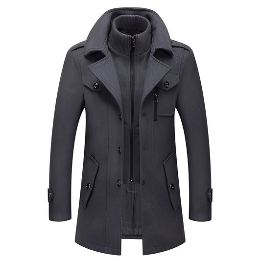 Darius - Manteau en laine chic et chaud pour homme