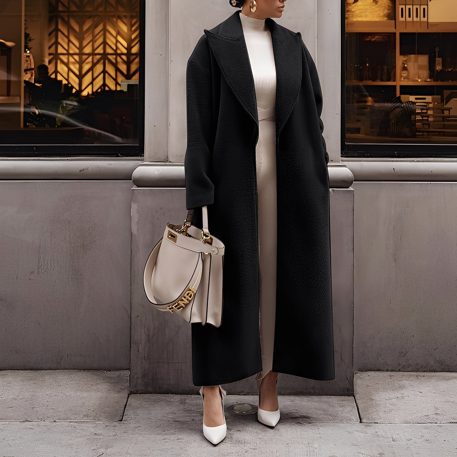 Quinlan - Manteau long élégant et ample pour femmes