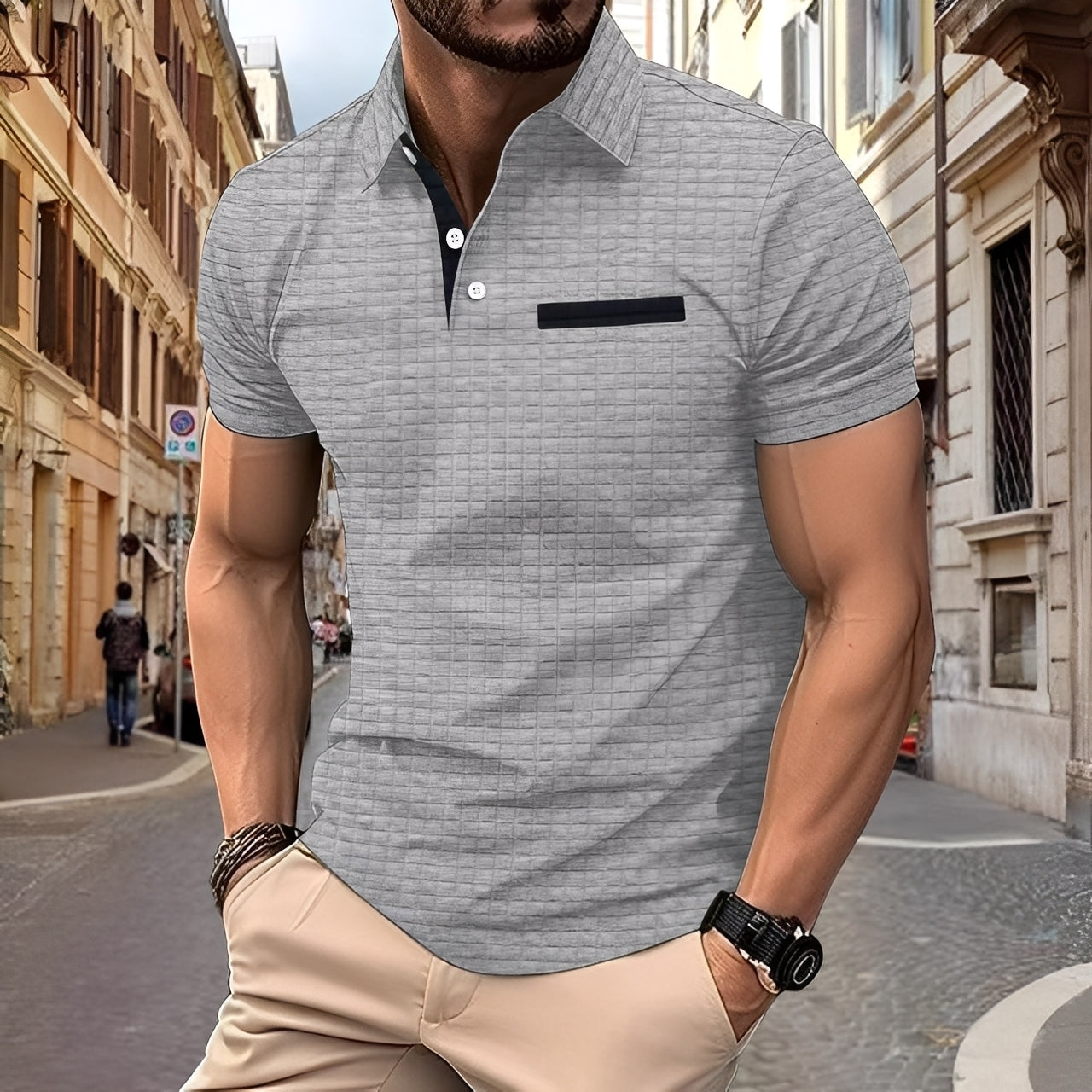 Benson - Polo classe ajusté pour hommes