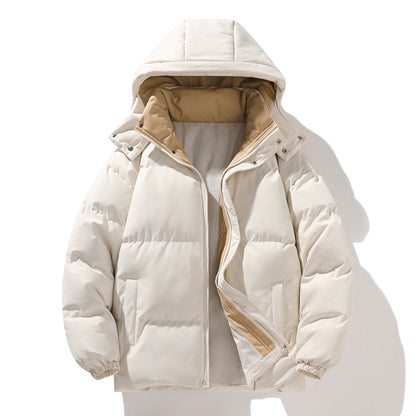 Ricky - Modern quilted coat with hood for men
