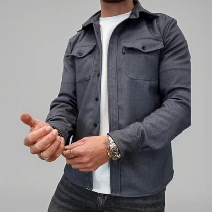 Eufed - Lässiges Hemd mit langen Ärmeln für Herren