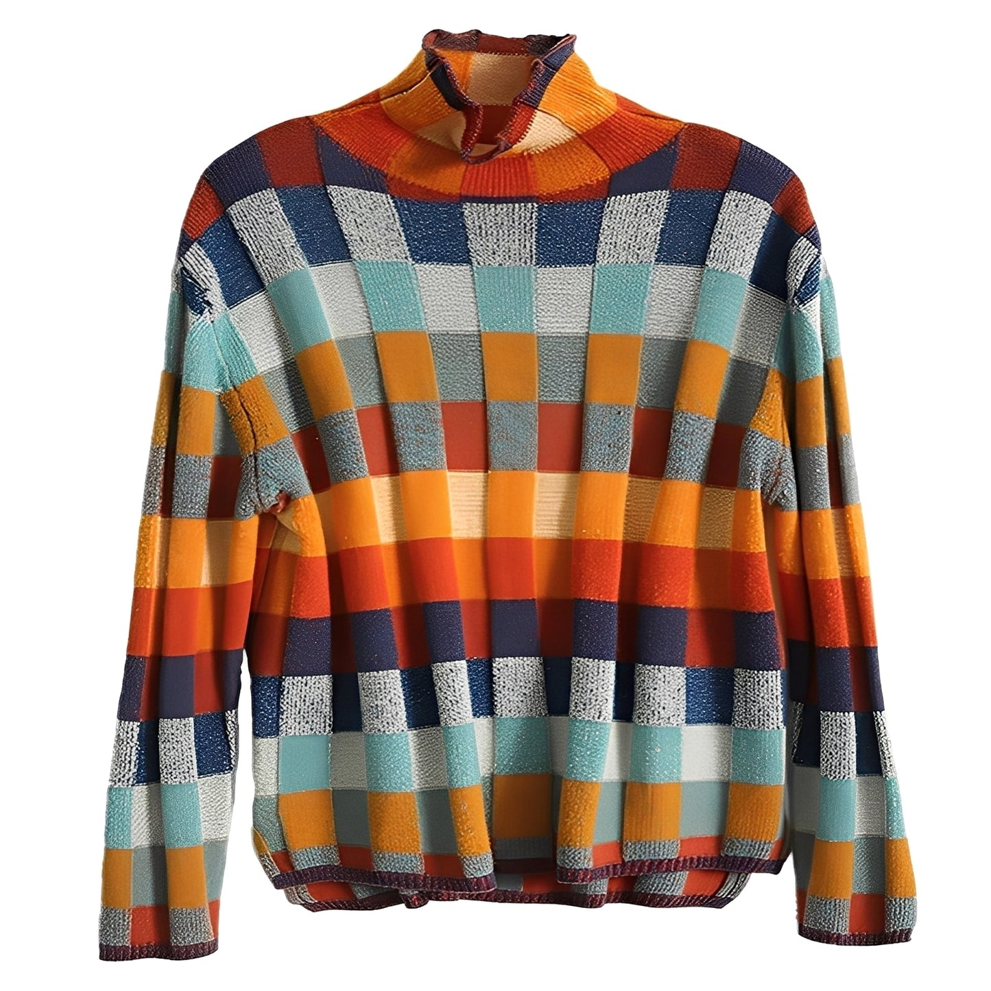 Katherine - Pull élégant en cachemire patchwork pour femmes