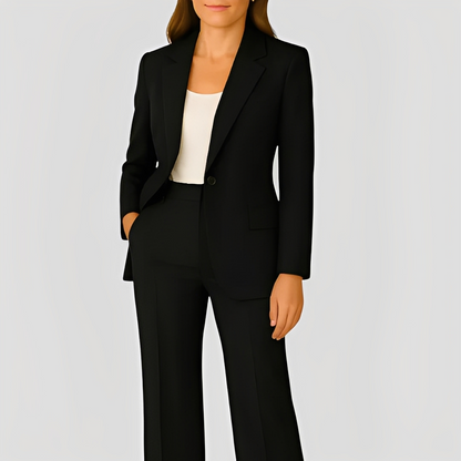 Maeva - Eleganter langer Blazer und Hose für Damen im Set