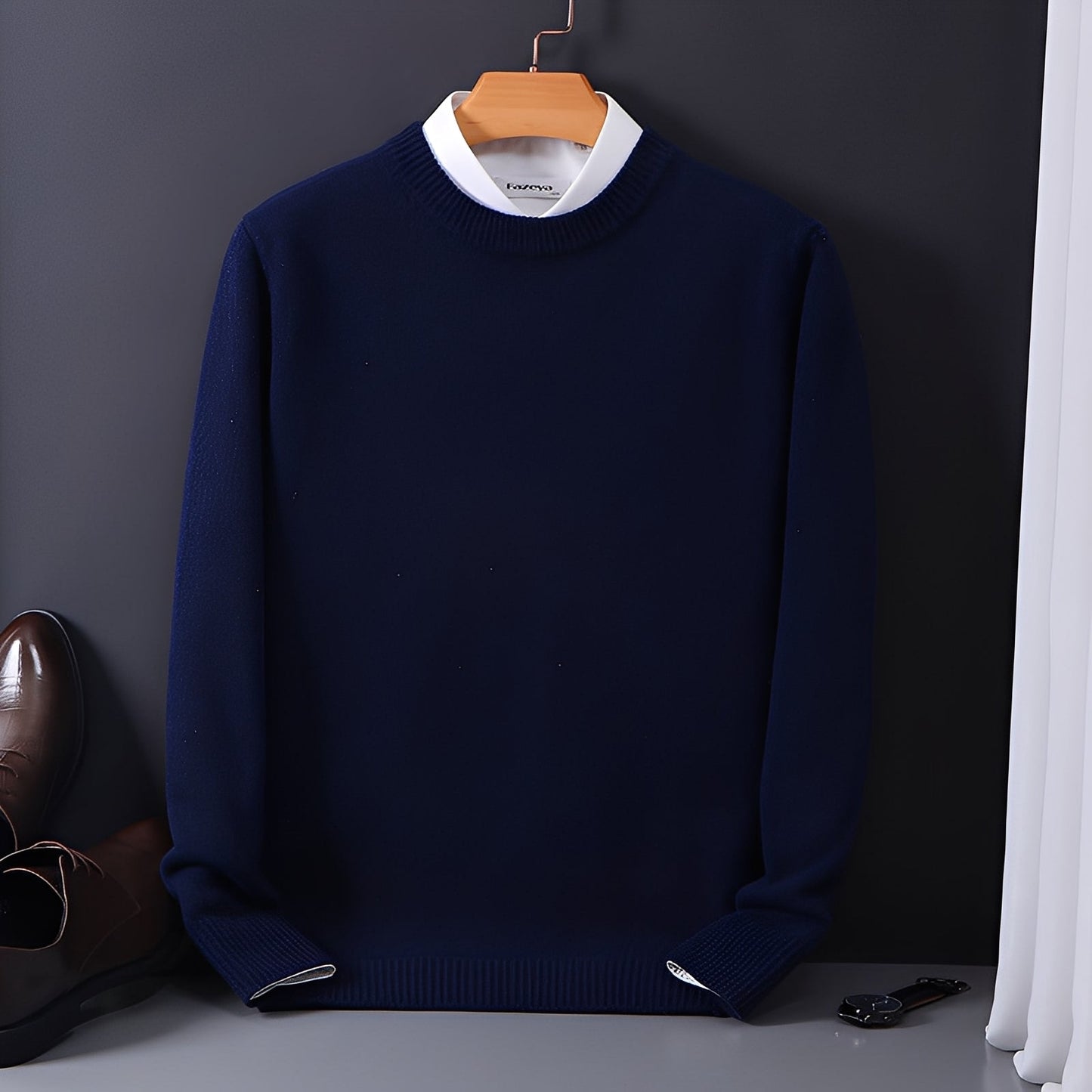 Inigo - Mode, pull large en cachemire pour hommes
