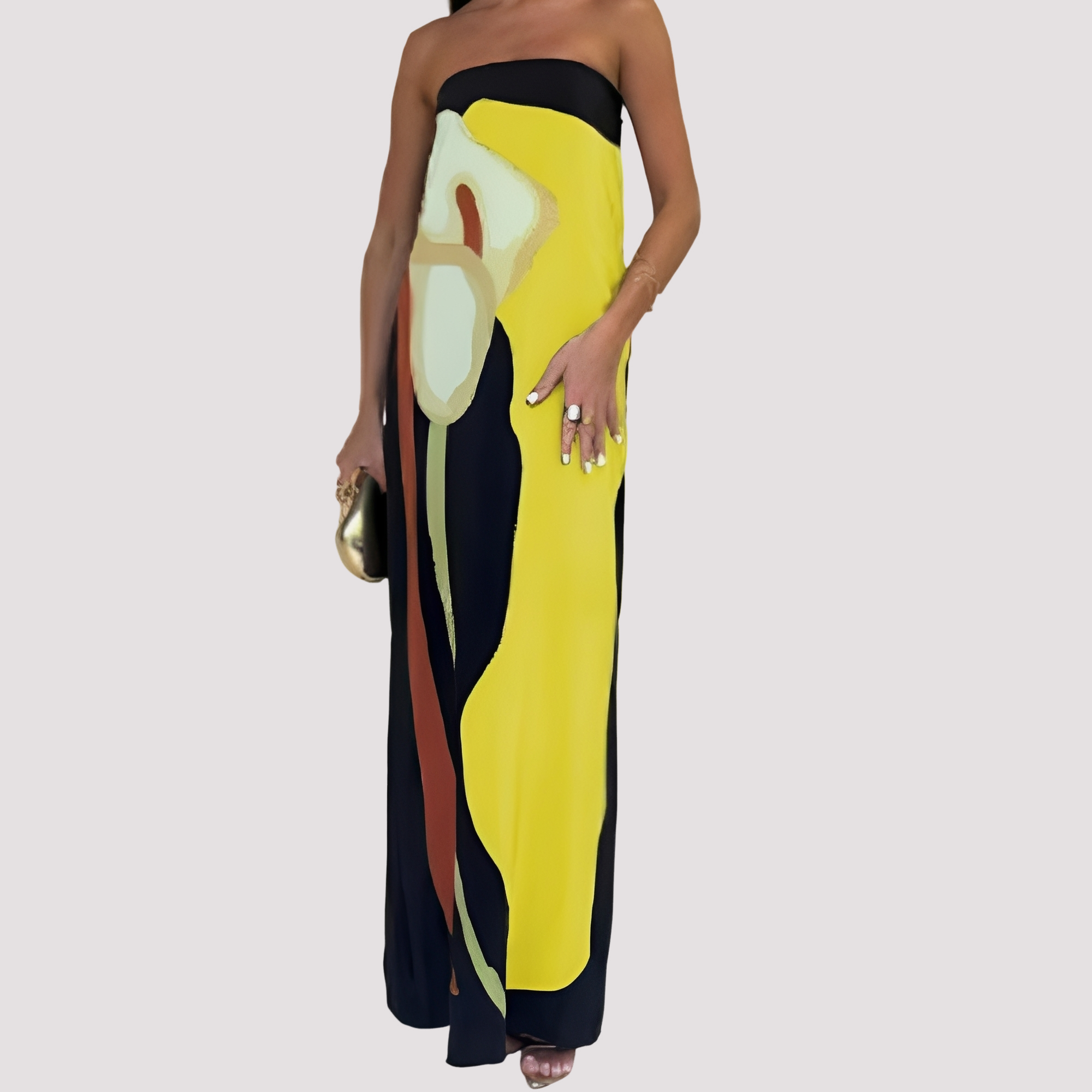 Samara - Robe longue élégante sans bretelles