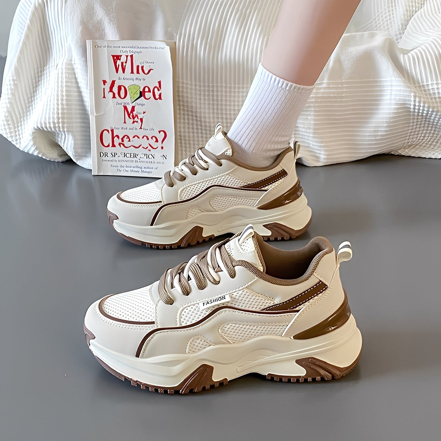 Sophie - Baskets modernes pour femmes avec semelle épaisse