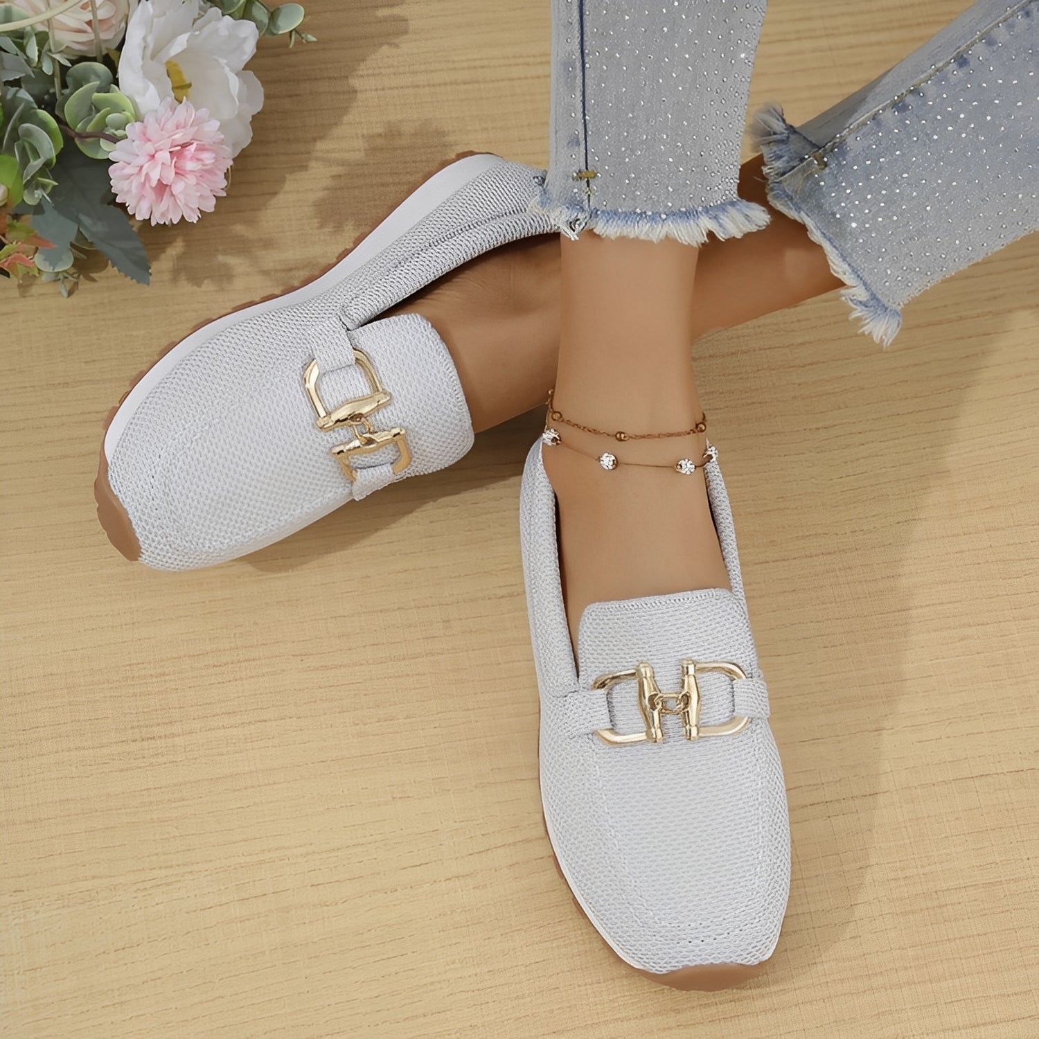 Monica – Mocassins pour femmes – Simples et décontractés
