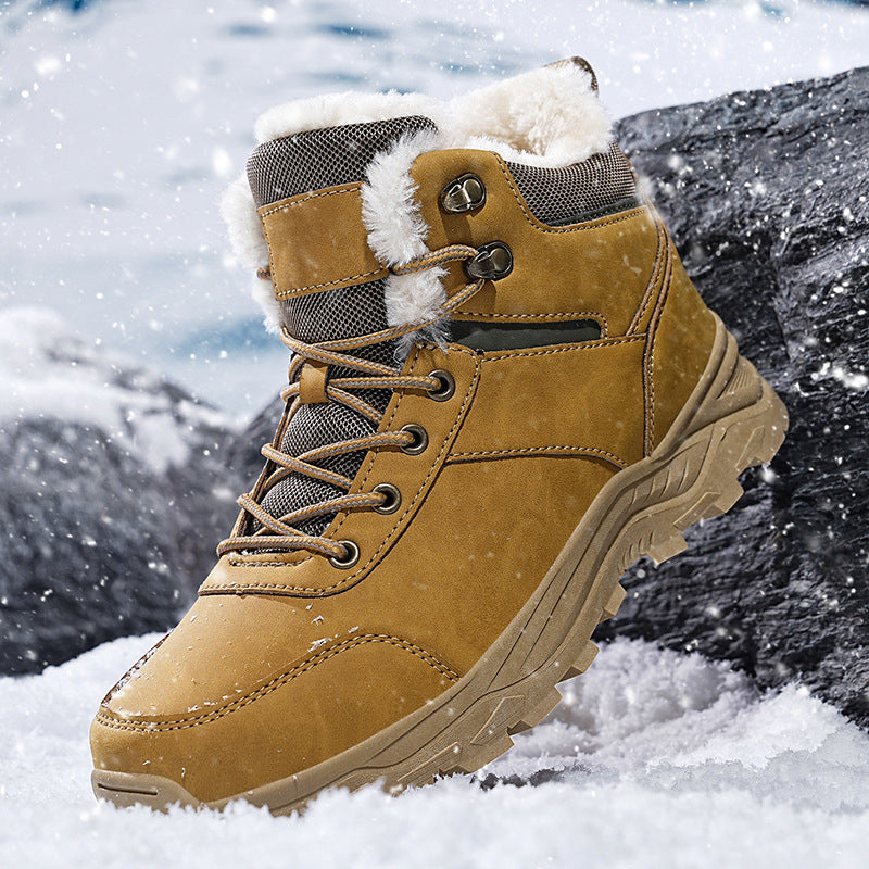 Franklin - Bottes d'extérieur chaudes pour hommes avec fourrure
