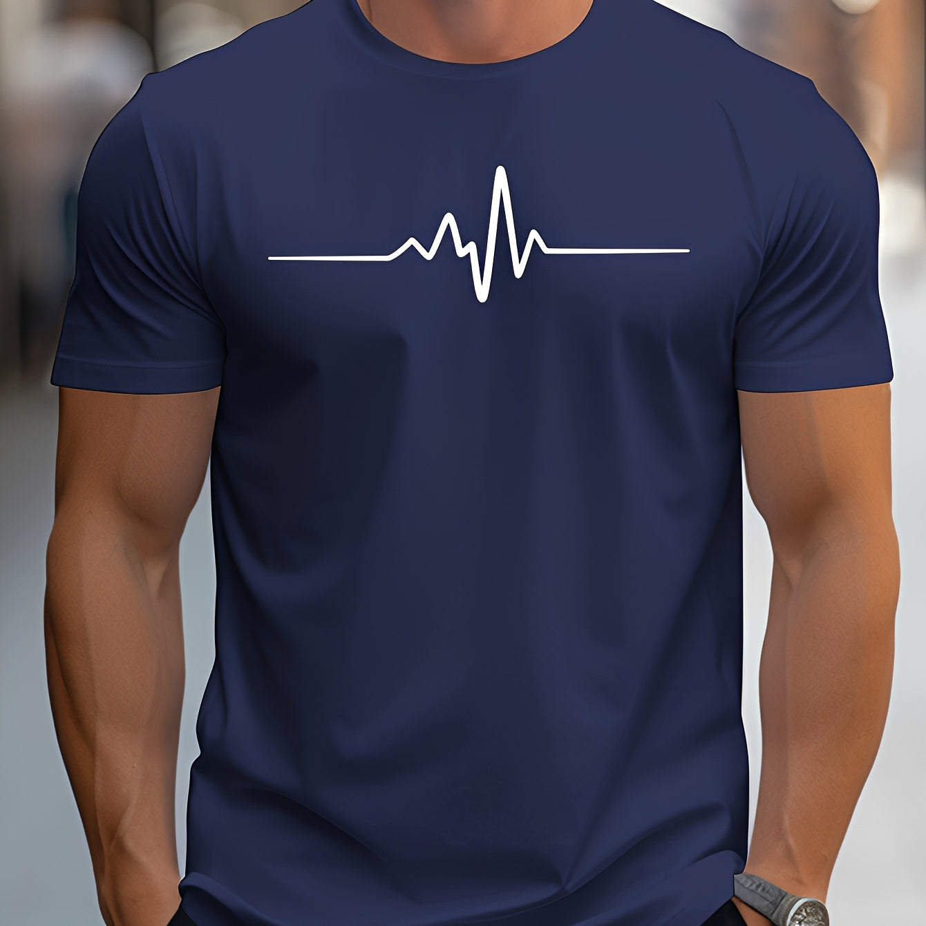 Russell - T-shirt imprimé ajusté pour hommes