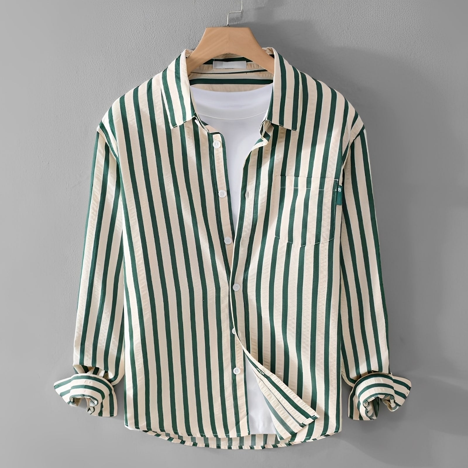 Marvin - Chemise élégante à rayures avec manches longues