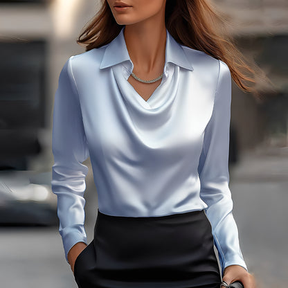 Laurentine - Elegant long-sleeved blouse for women