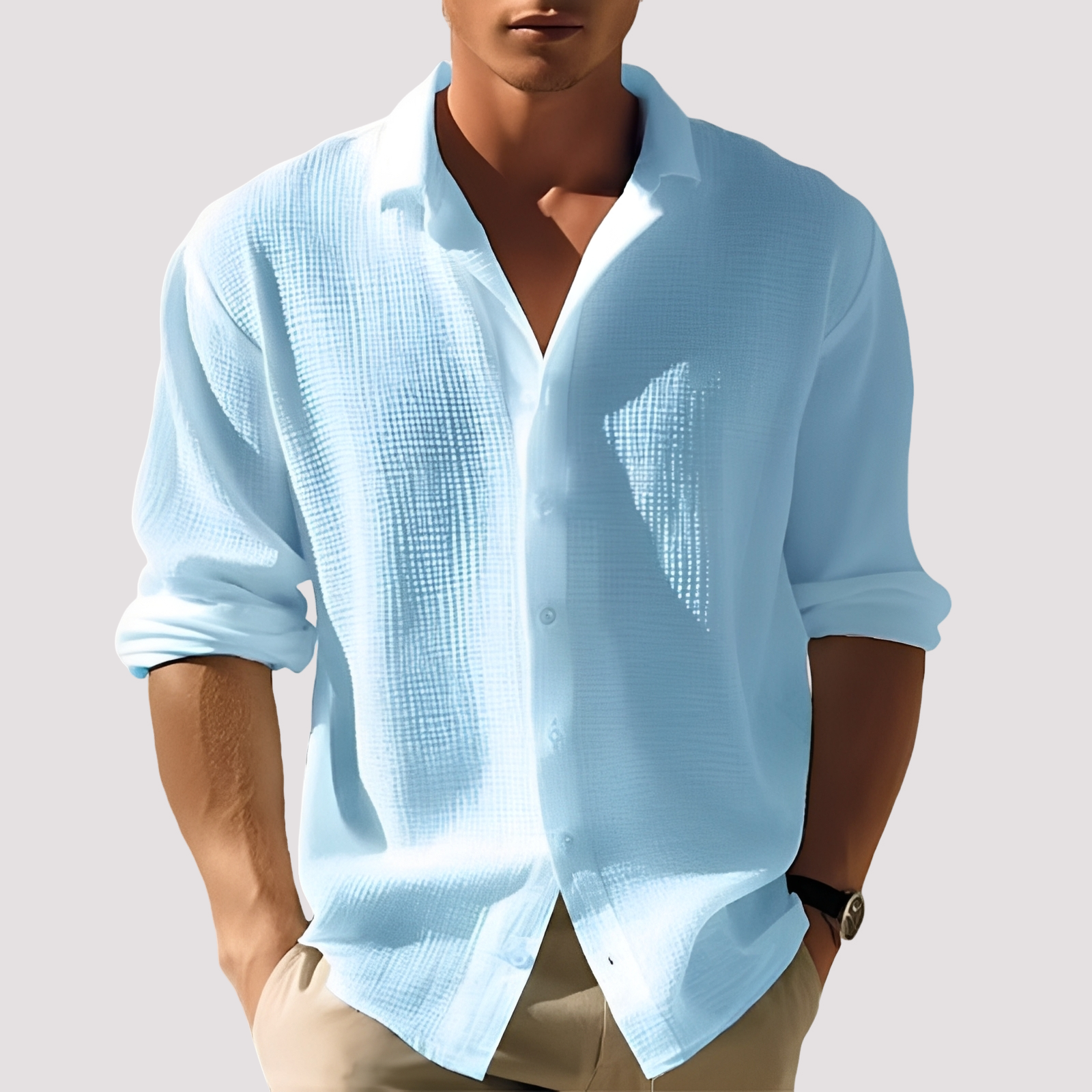 Ollie - Chemise confortable à boutons pour hommes