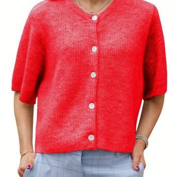Margie - Cardigan ample à manches courtes pour femmes