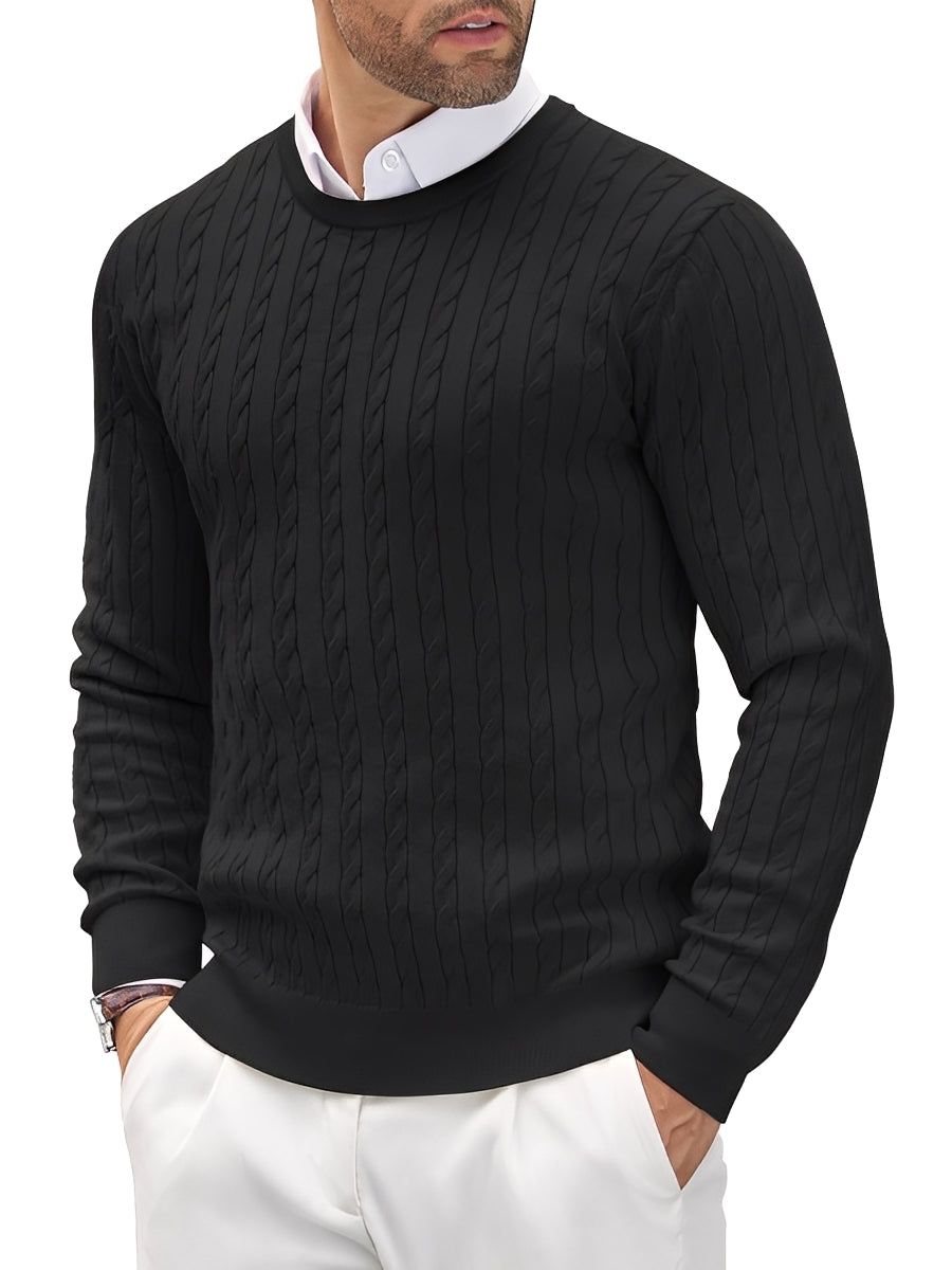 Romilly - Pull tricoté pour homme ajusté et relax