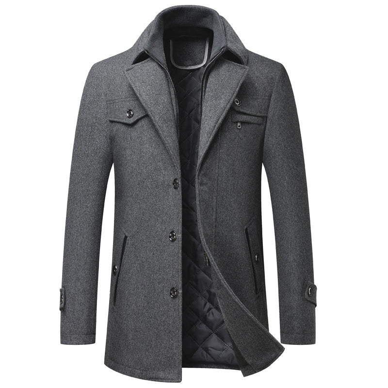 Keith - Thick and stylish wool coat for men