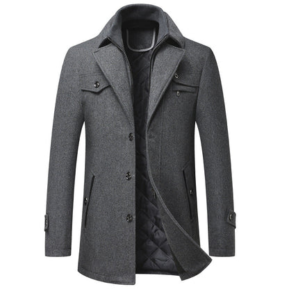 Keith - Thick and stylish wool coat for men