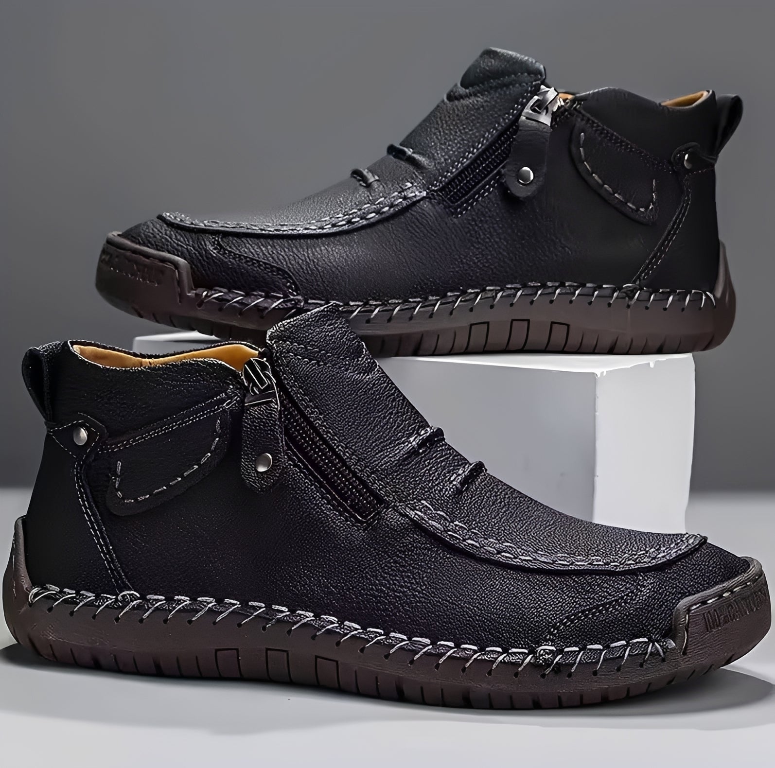 David - Bottes à Fermeture Éclair Élégantes