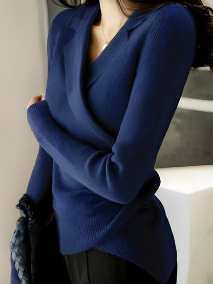 Caroline - Stylish and uneven sweater for women