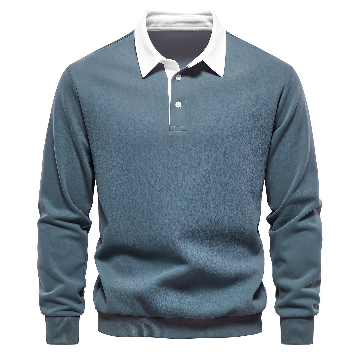 Shelton - Polo décontracté pour homme à manches longues