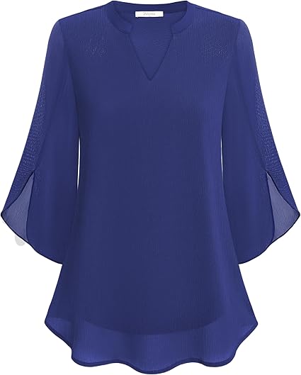 Brianna - Blouse avec manche ajourée et allure raffinée