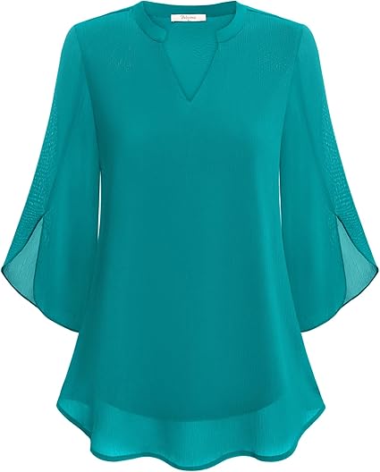 Brianna - Blouse avec manche ajourée et allure raffinée