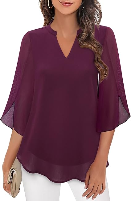 Brianna - Blouse avec manche ajourée et allure raffinée