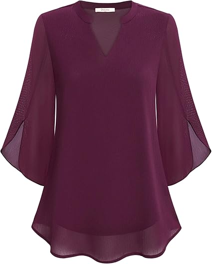 Brianna - Blouse avec manche ajourée et allure raffinée
