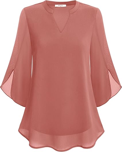 Brianna - Blouse avec manche ajourée et allure raffinée