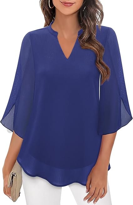 Brianna - Blouse avec manche ajourée et allure raffinée