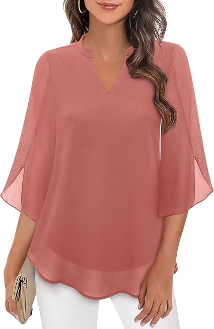 Brianna - Blouse avec manche ajourée et allure raffinée