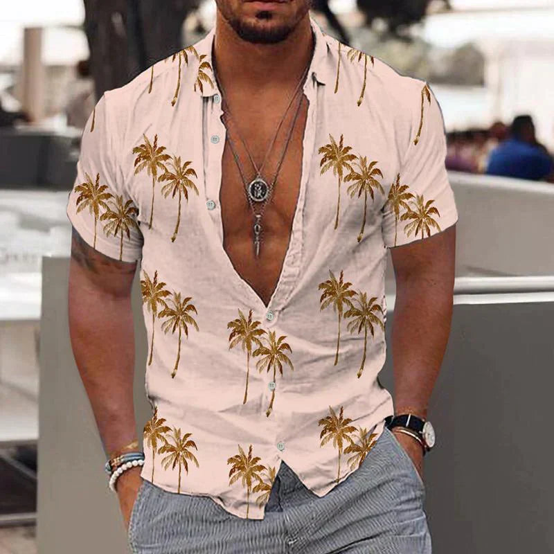 Zion - Chemise légère au style tropical pour hommes