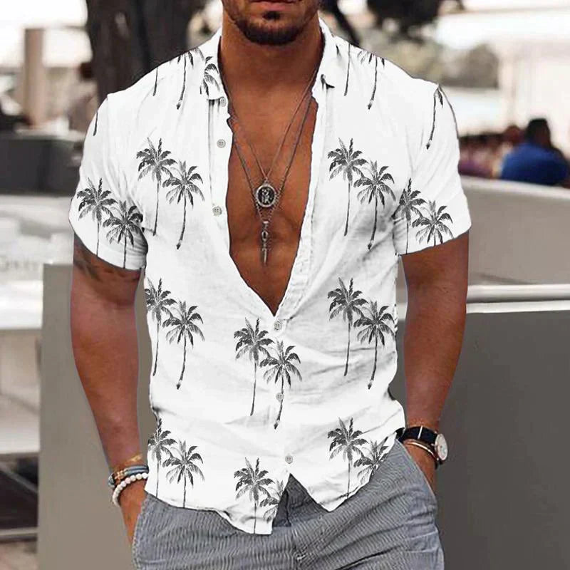 Zion - Chemise légère au style tropical pour hommes